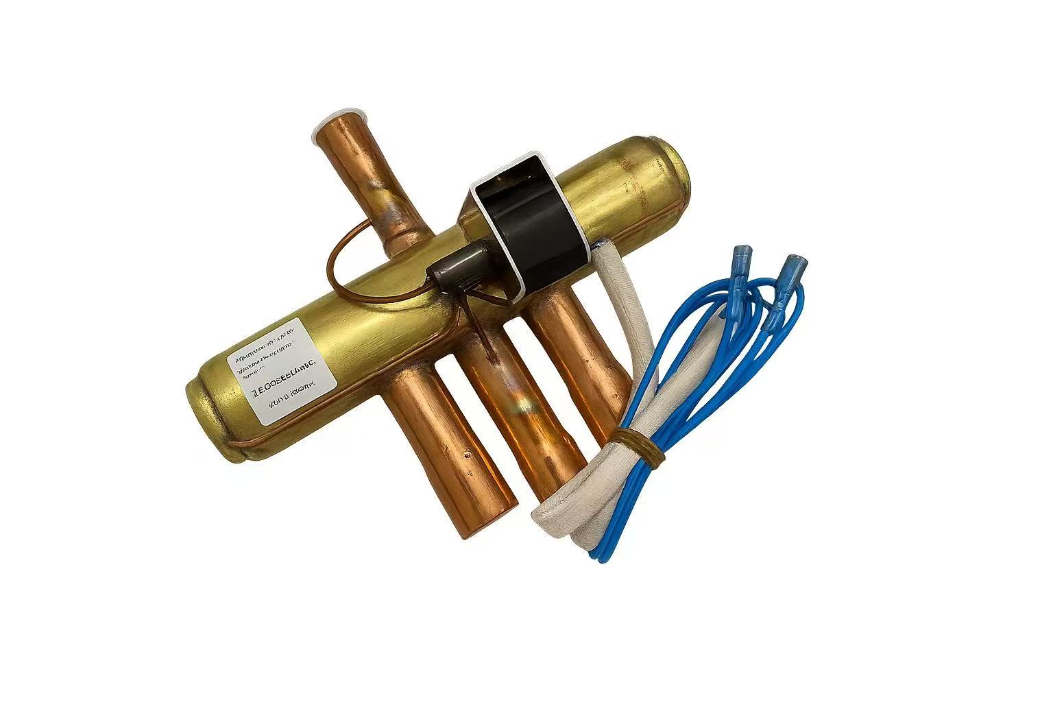 4-way reversing valve with solenoid coil for HVAC/R heat pump and air conditioning systems