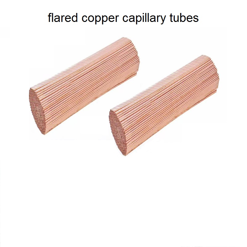 Flared copper capillary tubes for refrigeration and HVAC systems
