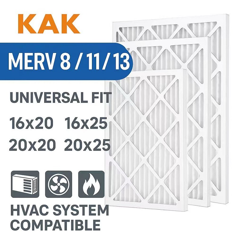 KAK MERV 8/11/13 HVAC filter replacement in 16×20, 16×25, 20×20, 20×25 inches
