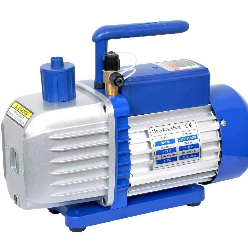KAK rotary vane HVAC vacuum pumps 7 CFM single stage 220V for air conditioning system evacuation