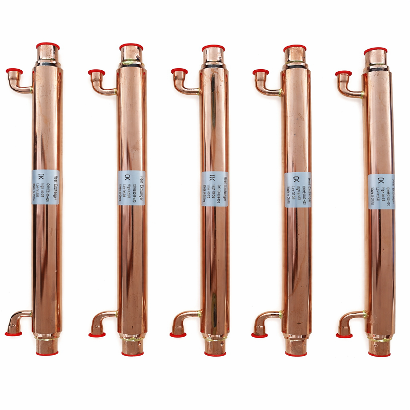 Copper suction line heat exchanger (SLHE) for refrigeration and air conditioning