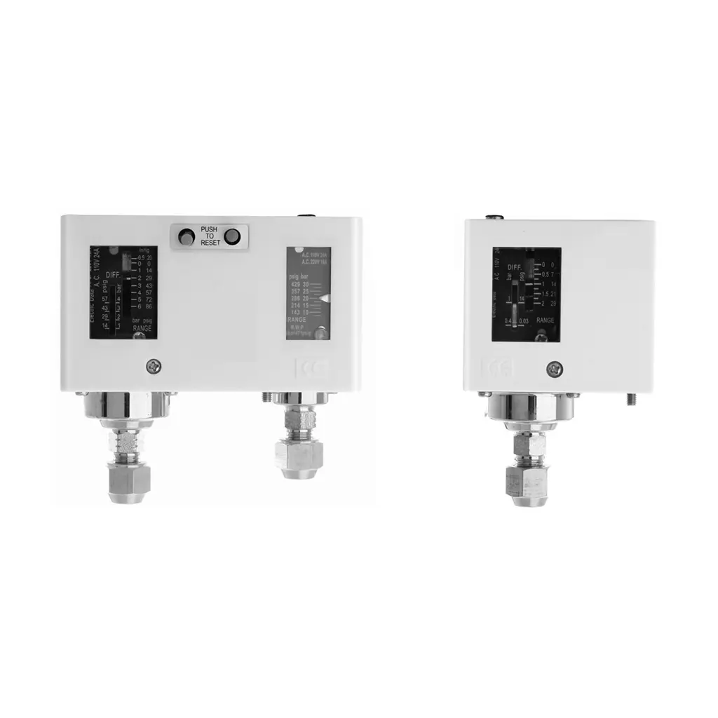 PX series high precision pressure controller for refrigeration systems with Flare connection.