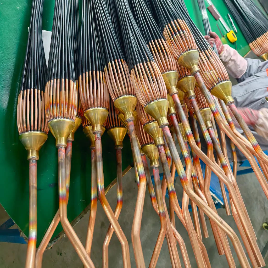 copper capillary tube distributor with brass body for HVAC air conditioning